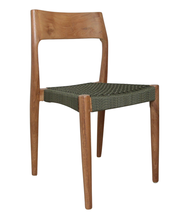 Raw Materials Amsterdam Freya Stoel | Set Van 2 | Donkergroen | H80 cm