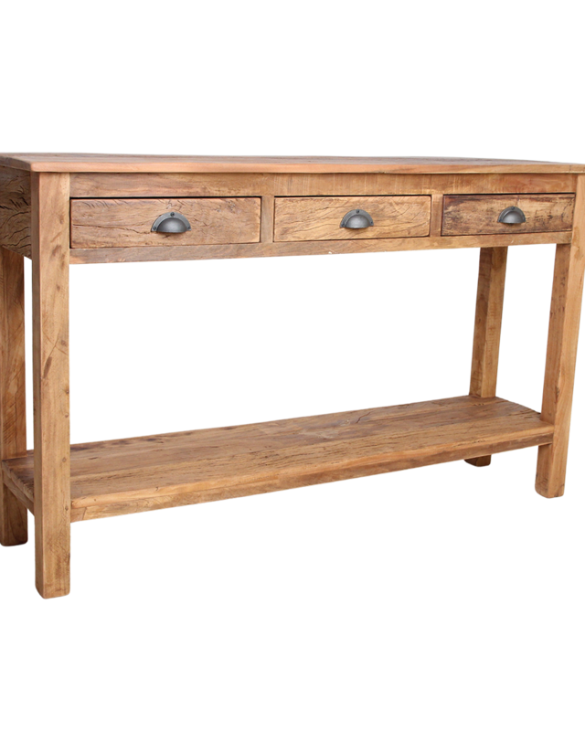 Raw Materials Amsterdam Farmwood Sidetable | 3 Lades | H90 x B150 x D38 cm