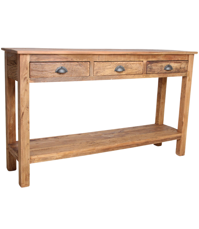 Raw Materials Amsterdam Farmwood Sidetable | 3 Lades | H90 x B150 x D38 cm