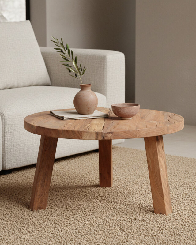 Raw Materials Amsterdam Farmwood Salontafel | Large | H38 x D70 cm