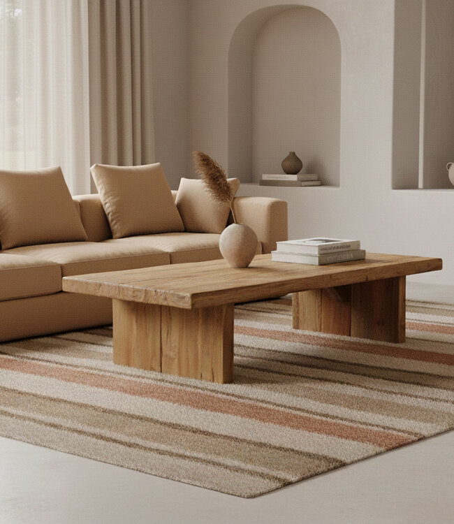 Raw Materials Amsterdam Salontafel | Teakhout | H30 x B140 x D60 cm