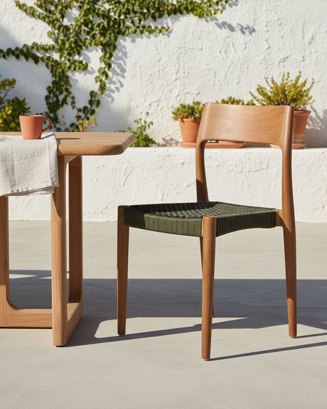 Raw Materials Amsterdam Freya Stoel | Set Van 2 | Donkergroen | H80 cm