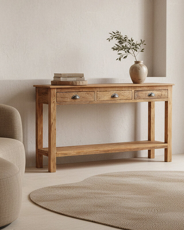 Raw Materials Amsterdam Farmwood Sidetable | 3 Lades | H90 x B150 x D38 cm