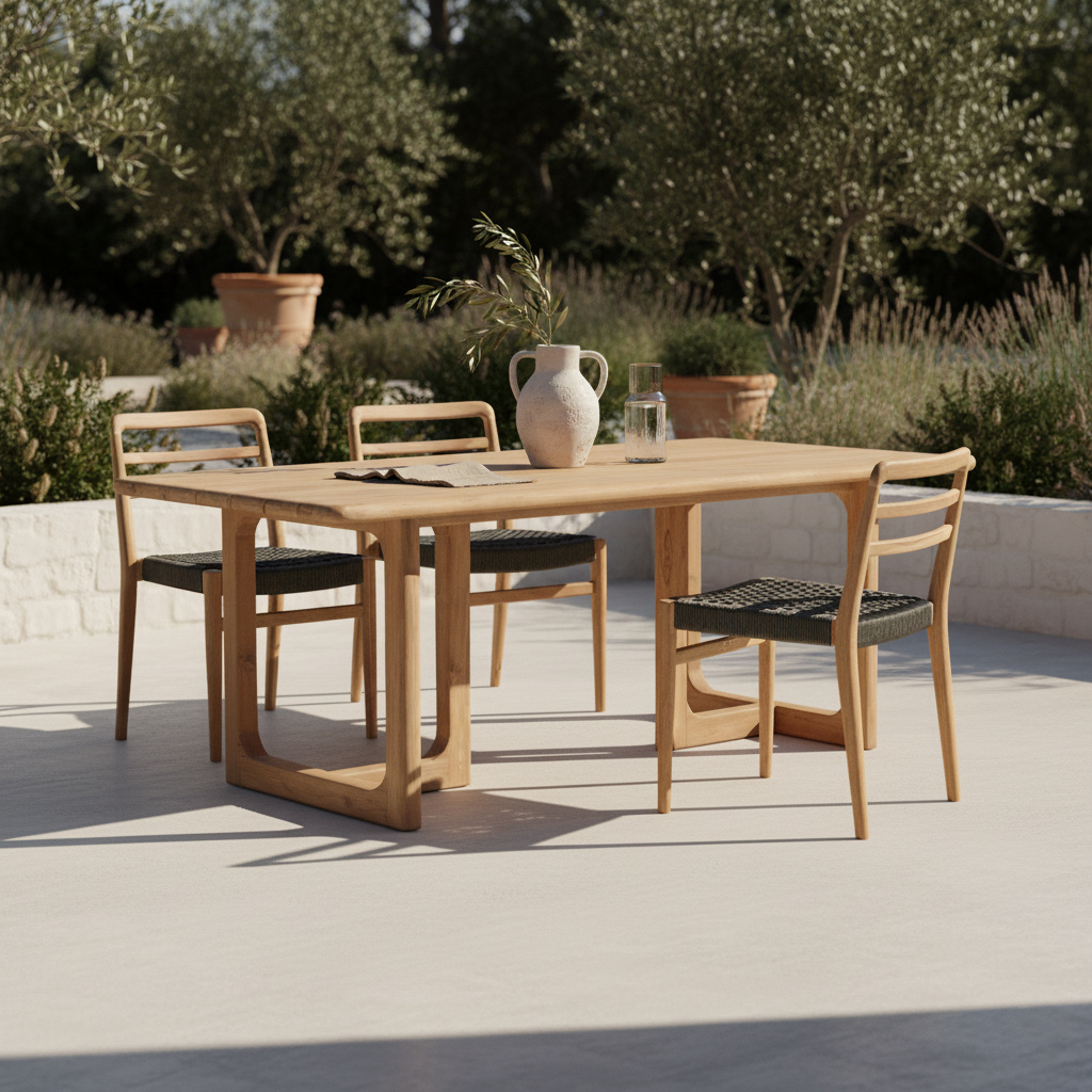 Raw Materials Amsterdam Primavera Tuintafel | Teakhout | H75 x B240 x D90 cm