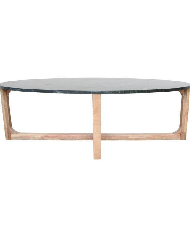 Raw Materials Amsterdam Marmeren Salontafel | Groen | H38 x B120 x D60 cm