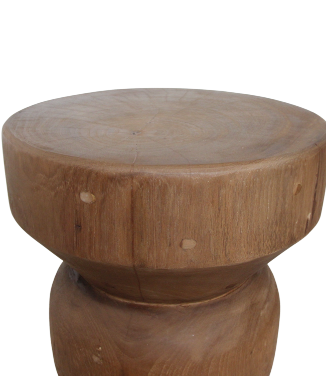 Raw Materials Amsterdam Bijzettafel Ritari | Teakhout | Naturel | H45 x D30 cm