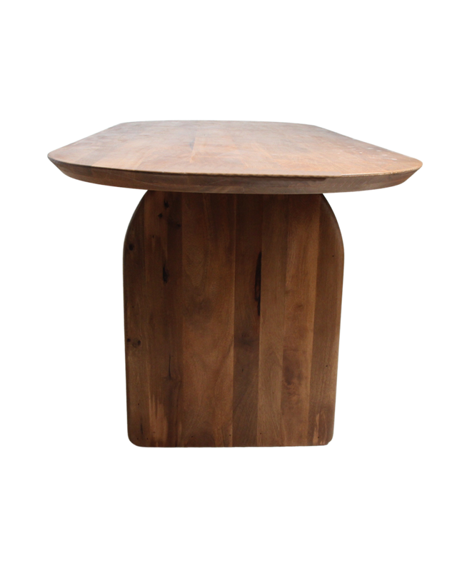 Raw Materials Amsterdam Bullnose Eettafel | Bruin | Mix | H76 x B240 x D90 cm