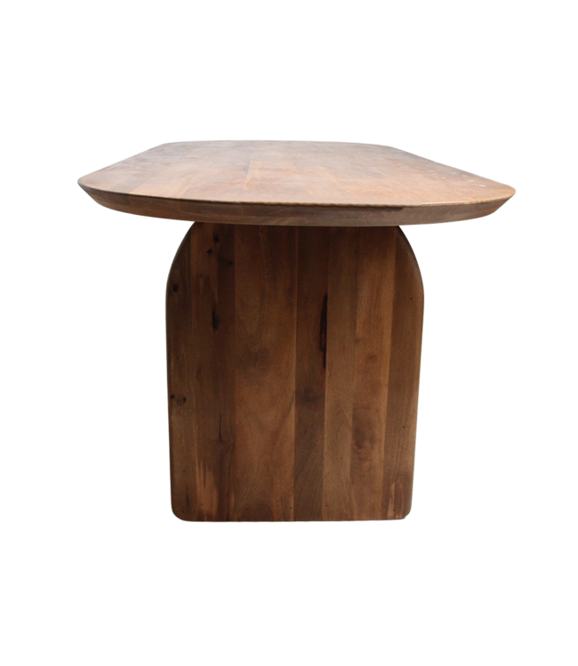 Raw Materials Amsterdam Bullnose Eettafel | Bruin | Mix | H76 x B240 x D90 cm