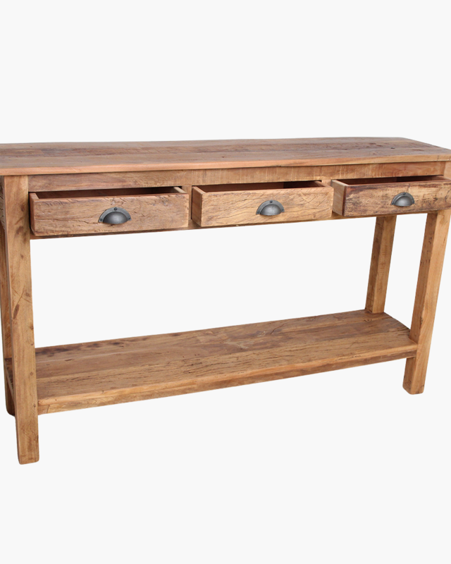 Raw Materials Amsterdam Farmwood Sidetable | 3 Lades | H90 x B150 x D38 cm