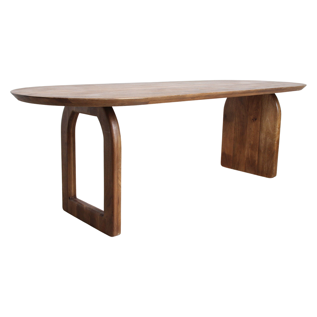 Raw Materials Amsterdam Bullnose Eettafel | Bruin | Mix | H76 x B200 x D90 cm