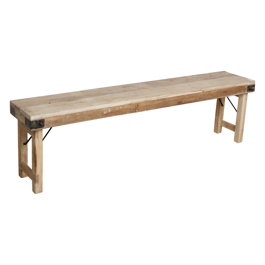 Raw Materials Amsterdam Limewash Opklapbare Eetkamerbank | H45 x B160 x D45 cm