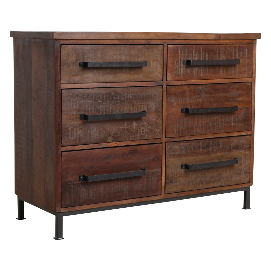 Raw Materials Amsterdam Factory Dressoir | 6 Lades | H90 x B116 x D46 cm