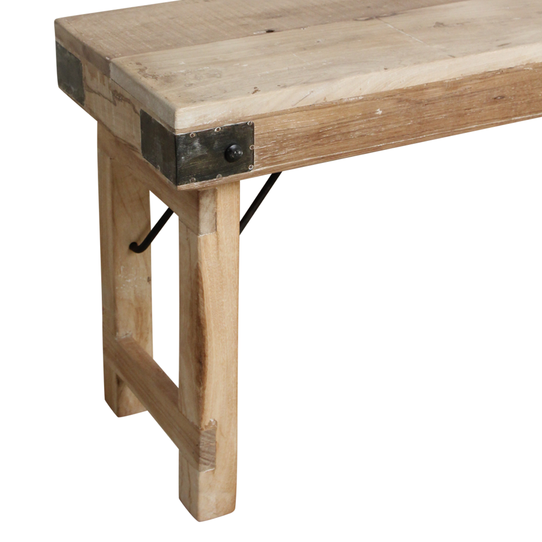 Raw Materials Amsterdam Limewash Opklapbare Eetkamerbank | H45 x B160 x D45 cm