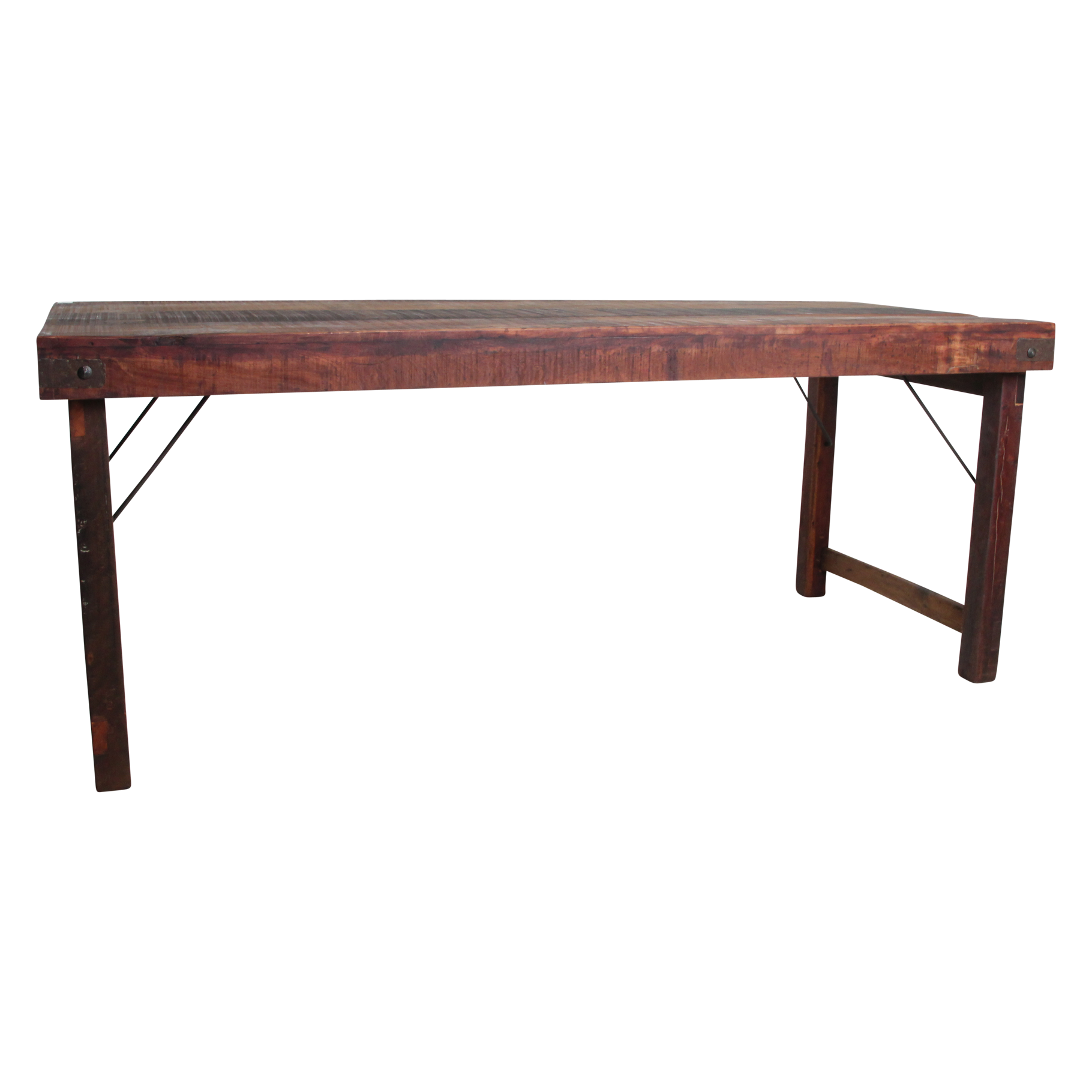 Raw Materials Amsterdam Eettafel | Opklapbaar | Bruin | H76 x B190 x D80 cm