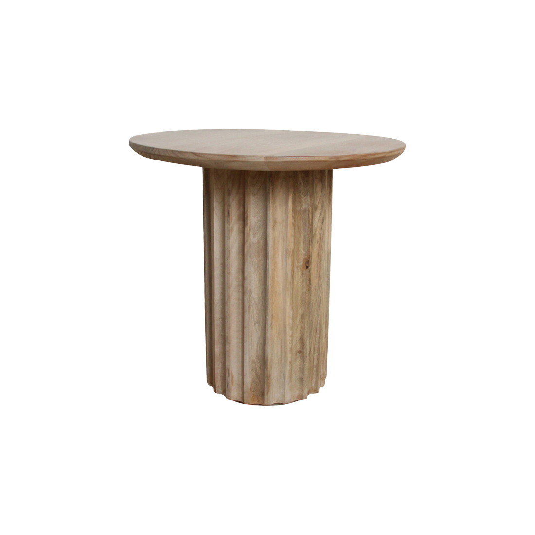 Raw Materials Amsterdam Bullnose Bijzettafel | Naturel | H48 x D50 cm