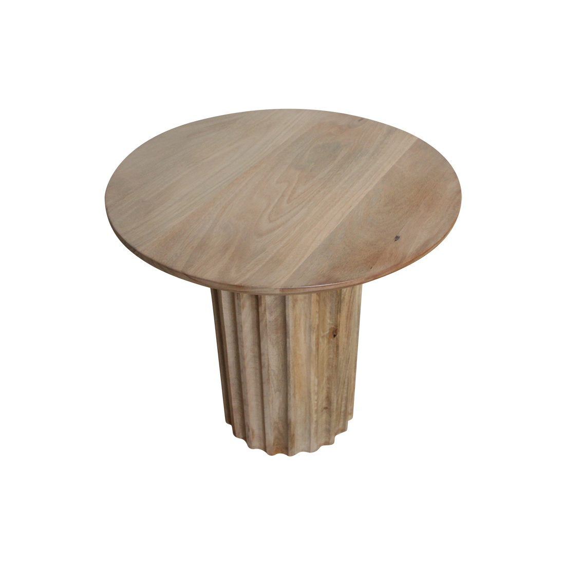 Raw Materials Amsterdam Bullnose Bijzettafel | Naturel | H48 x D50 cm