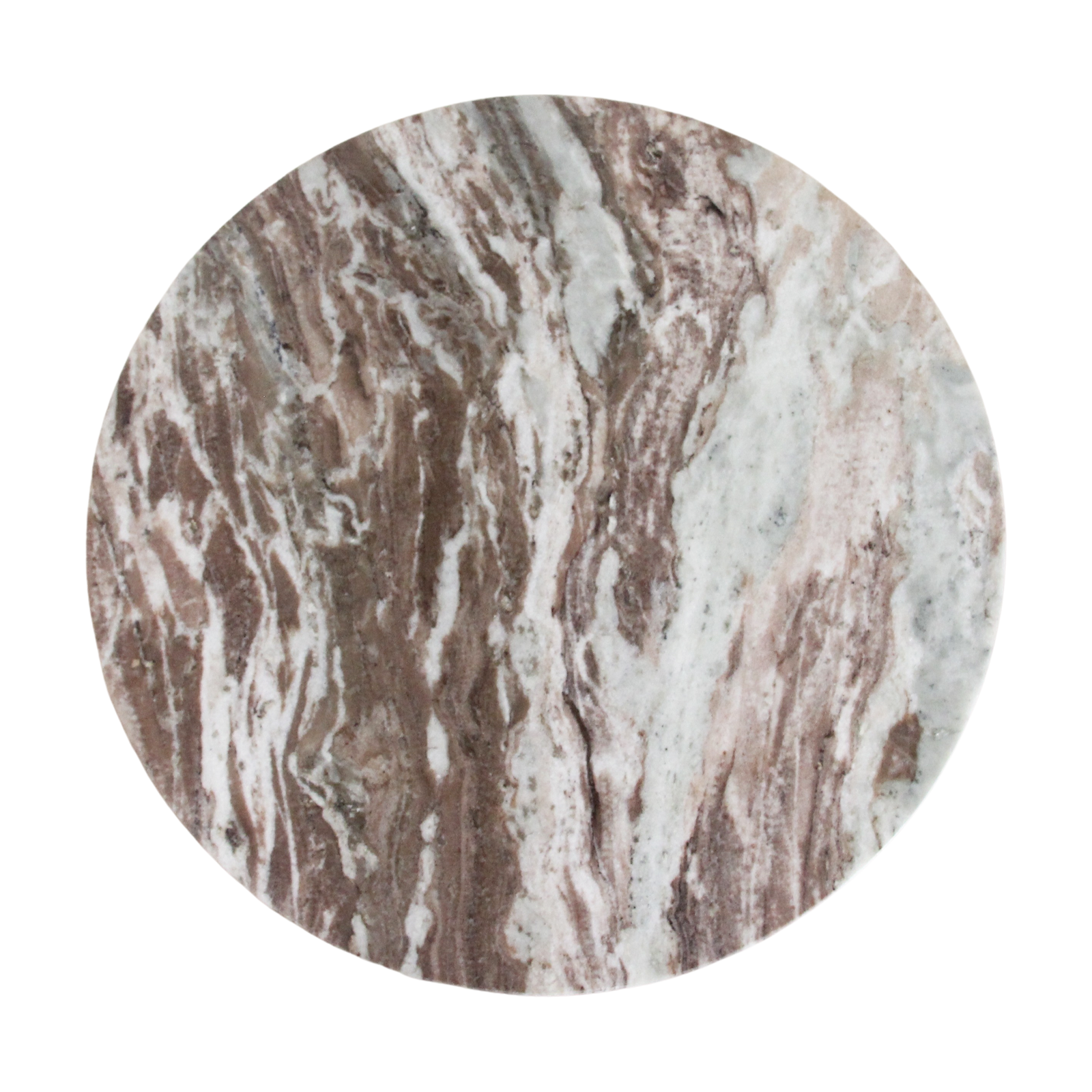 Raw Materials Amsterdam Bijzettafel | Marmer | Fancy Bruin | H50 x D50 cm