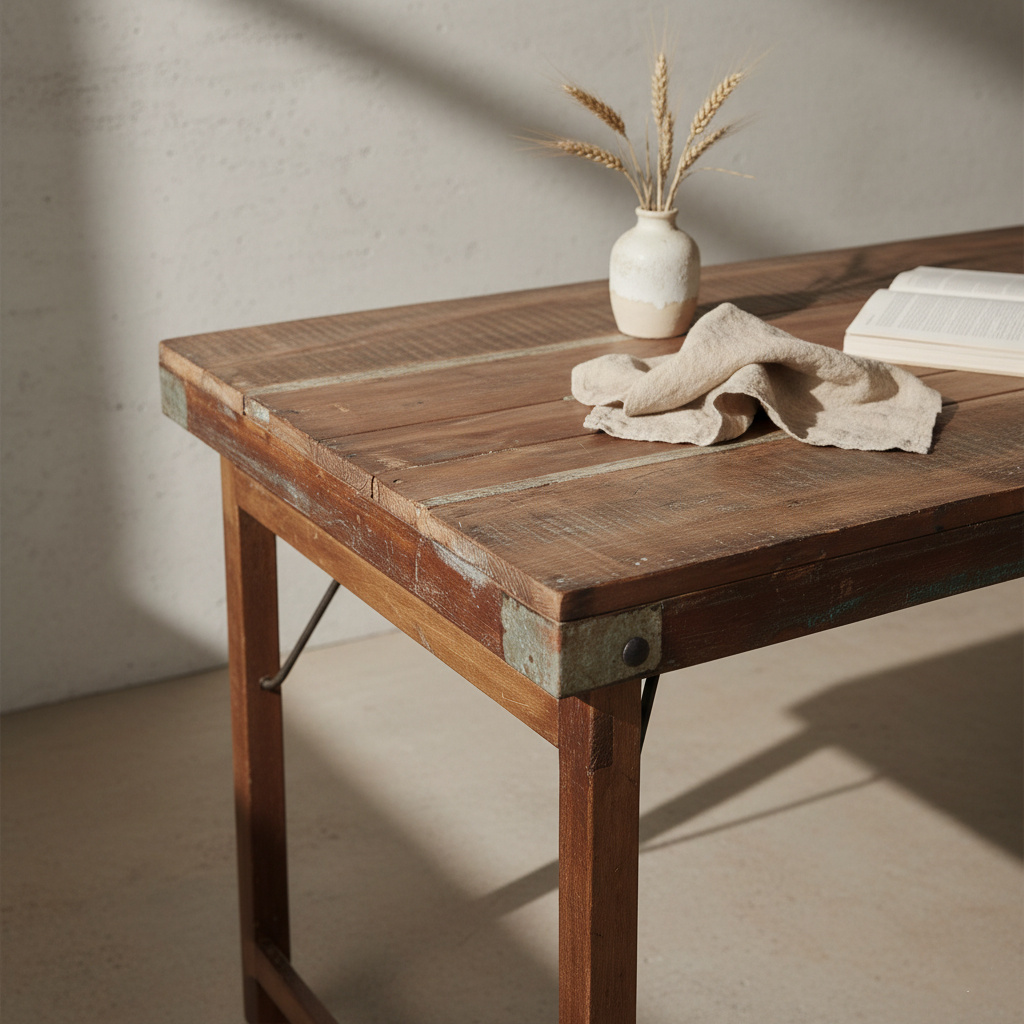 Raw Materials Amsterdam Eettafel | Opklapbaar | Bruin | H76 x B190 x D80 cm