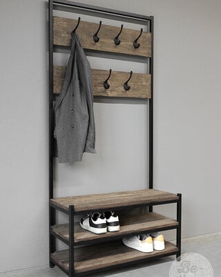 Be-Uniq Hal Meubel Met Kapstok | Rens | H190 x B90 x D37 cm