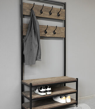 Be-Uniq Hal Meubel Met Kapstok | Rens | H190 x B90 x D37 cm