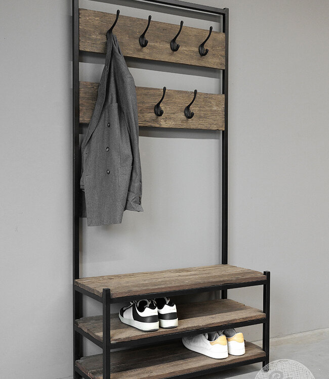 Be-Uniq Hal Meubel Met Kapstok | Rens | H190 x B90 x D37 cm