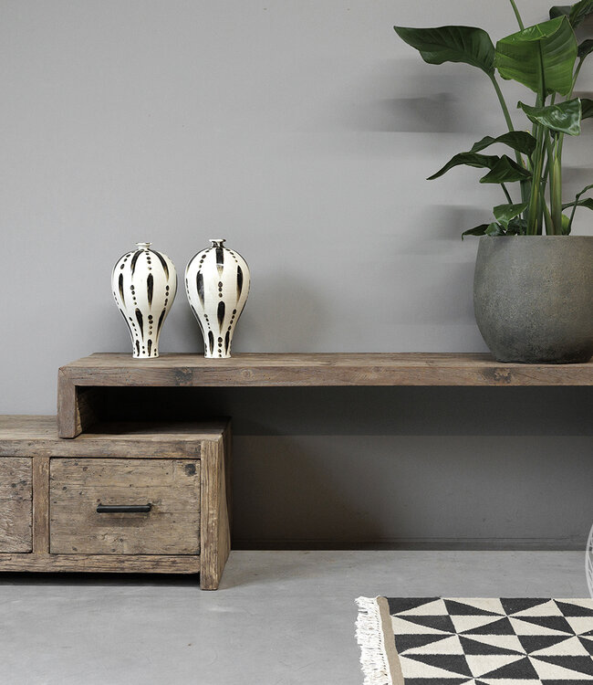 Be-Uniq Tv Meubel | 2 Lades | 005 | H34 x B80 x D40 cm