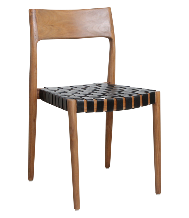 Raw Materials Amsterdam Eetkamerstoel Freya | Leer | Set Van 2