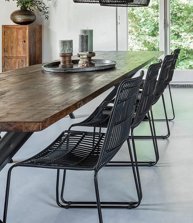 Raw Materials Amsterdam Tuinstoel Jane | Zwart | Set Van 2