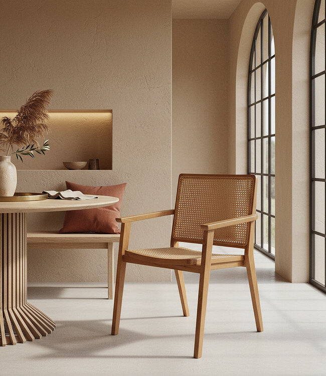 Raw Materials Amsterdam Eetkamerstoel Nova | Teak | Set Van 2