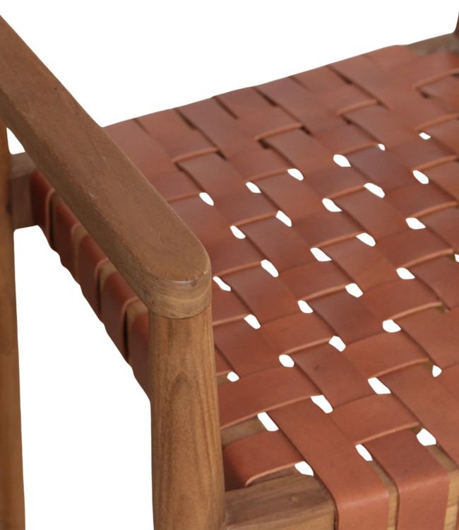 Raw Materials Amsterdam Eetkamerstoel Freya | Leer | Bruin | Set Van 2