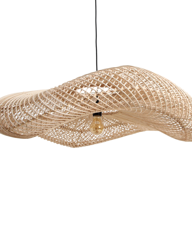 Raw Materials Amsterdam Hanglamp | Rotan | XXL | Ø115 x 35cm