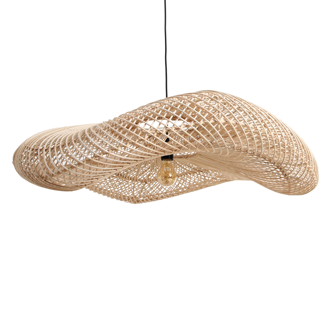 Raw Materials Amsterdam Hanglamp | Rotan | XXL | Ø115 x 35cm