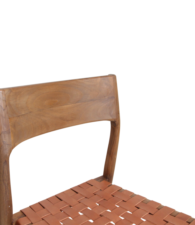 Raw Materials Amsterdam Eetkamerstoel Freya | Leer | Bruin | Set Van 2