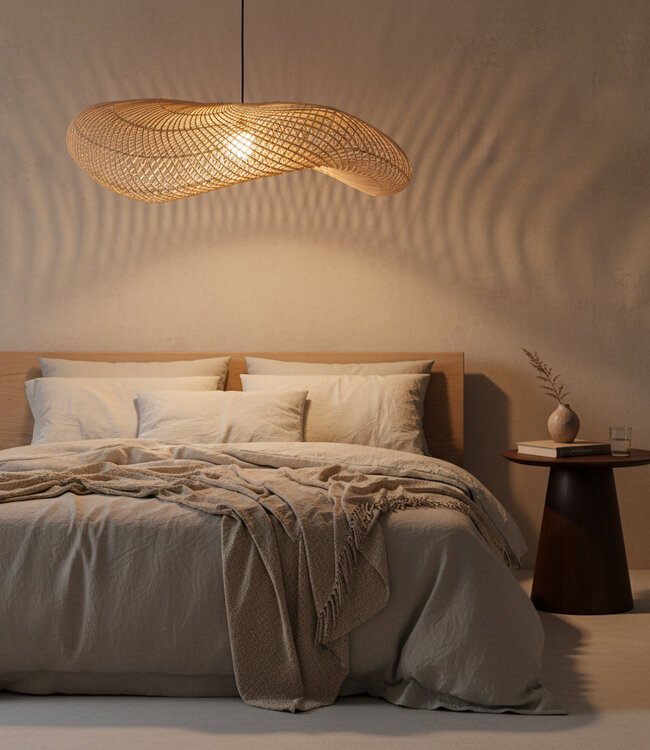 Raw Materials Amsterdam Hanglamp | Rotan | XXL | Ø115 x 35cm