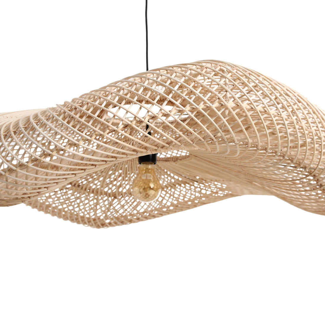 Raw Materials Amsterdam Hanglamp | Rotan | XXL | Ø115 x 35cm