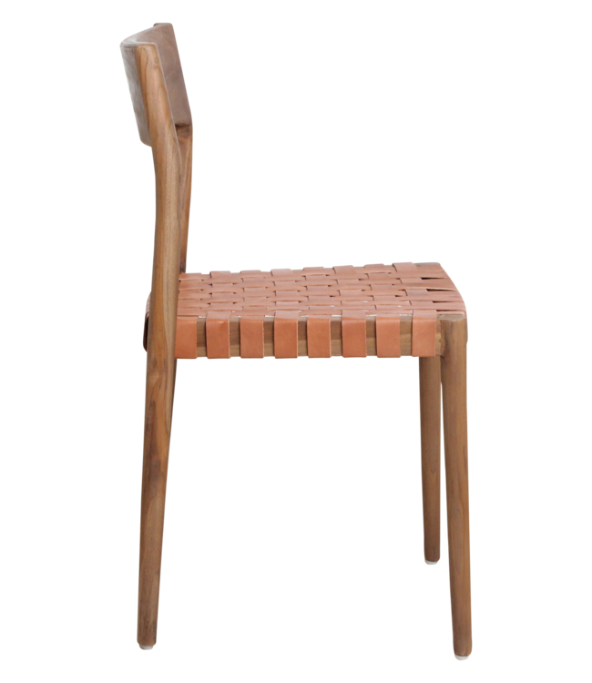 Raw Materials Amsterdam Eetkamerstoel Freya | Leer | Bruin | Set Van 2