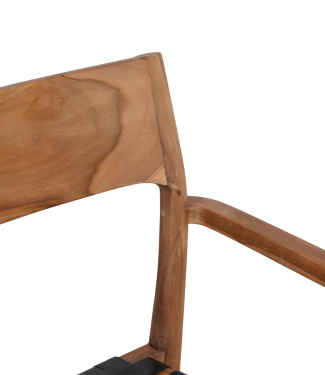 Raw Materials Amsterdam Eetkamerstoel Freya | Leer | Zwart | Set van 2