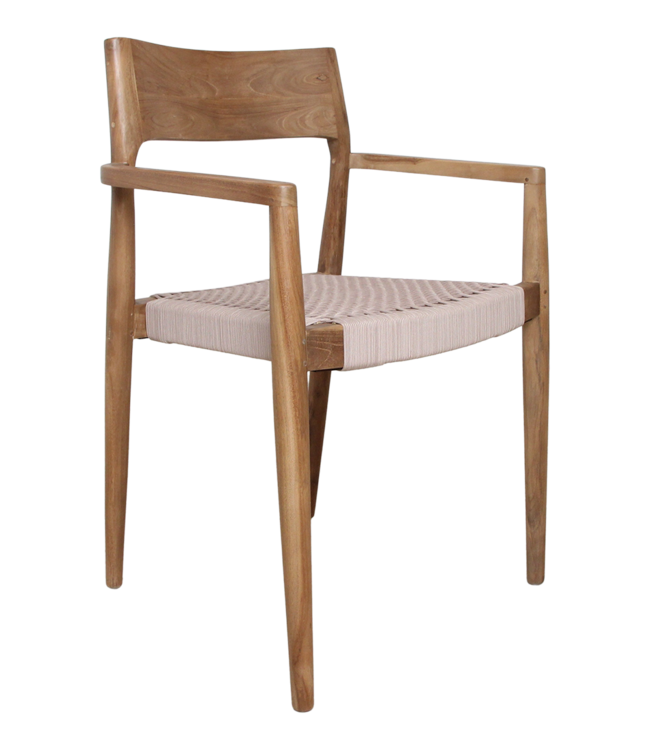 Raw Materials Amsterdam Tuinstoel Freya | Donker Naturel | Set Van 2