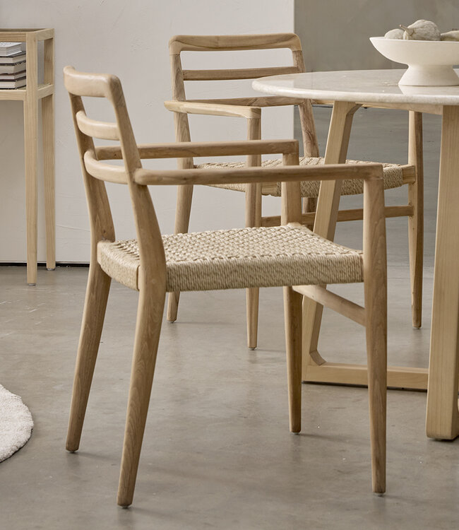 Raw Materials Amsterdam Tuinstoel Verano | Naturel | Set Van 2