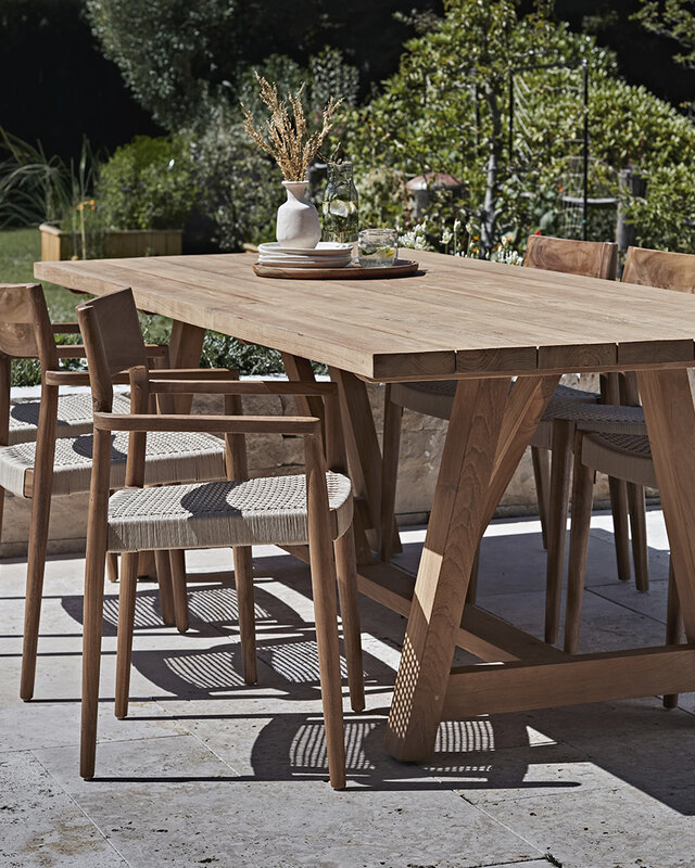 Raw Materials Amsterdam Tuinstoel Freya | Donker Naturel | Set Van 2