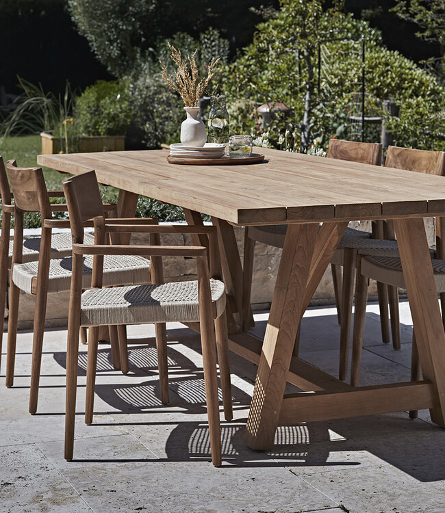 Raw Materials Amsterdam Tuinstoel Freya | Donker Naturel | Set Van 2