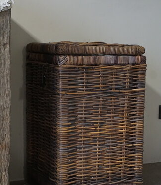 Rene Houtman Wasmand Rotan/Riet | Bruin | H67 x B40 x D40 cm