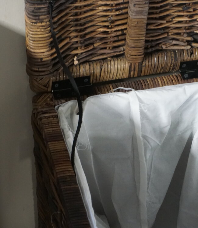 Rene Houtman Wasmand Rotan/Riet | Bruin | H67 x B40 x D40 cm