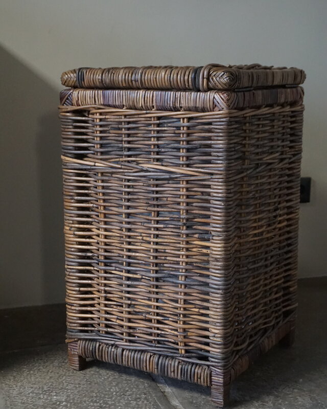 Rene Houtman Wasmand Rotan/Riet | Bruin | H67 x B40 x D40 cm