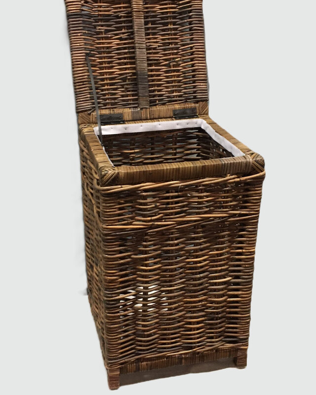Rene Houtman Wasmand Rotan/Riet | Bruin | H67 x B40 x D40 cm