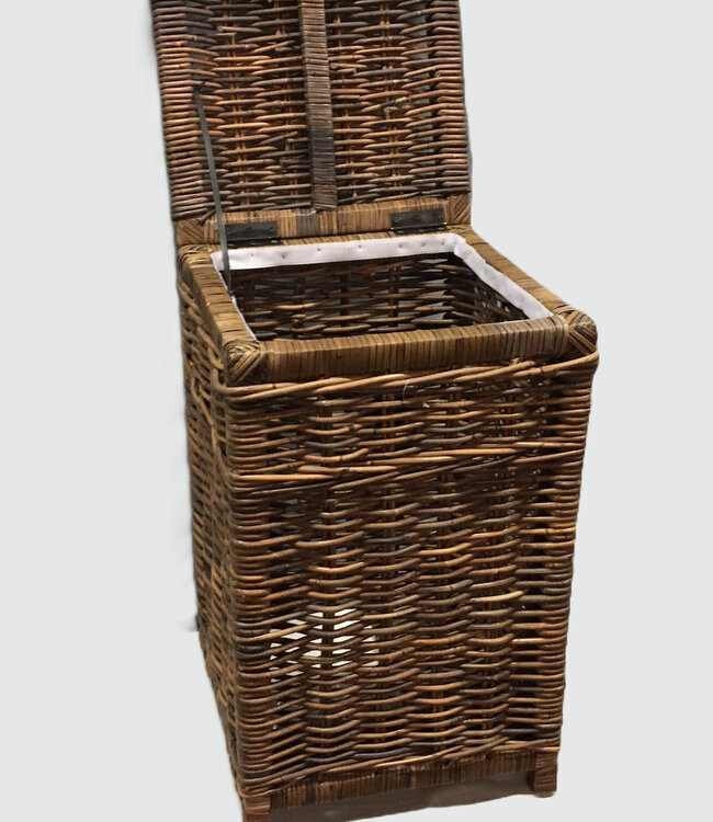 Rene Houtman Wasmand Rotan/Riet | Bruin | H67 x B40 x D40 cm