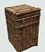Rene Houtman Wasmand Rotan/Riet | Bruin | H67 x B40 x D40 cm