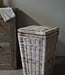 Rene Houtman Wasmand Rotan/Riet | Grijs | H66 x B40 x D40 cm