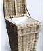 Rene Houtman Wasmand Rotan/Riet | Grijs | H66 x B40 x D40 cm