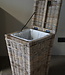 Rene Houtman Wasmand Rotan/Riet | Grijs | H66 x B40 x D40 cm